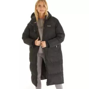 Bench
                         Damen Dans Lange Kapuzen-Steppjacke Schwarz