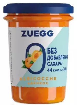 Zuegg Zero Added Sugar Абрикос 220г