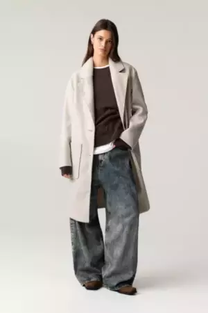Stoffmantel, pullandbear Natur