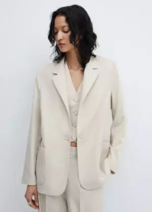 Anzugblazer mit Taschen