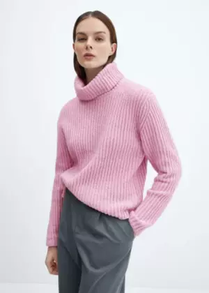 Strickpullover mit Rollkragen